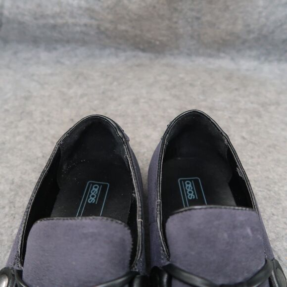 Asos Shoes Men 8 Tassel Loafer Slip On Classic Fashion Casual Slipper Blue Black - Picture 12 of 13